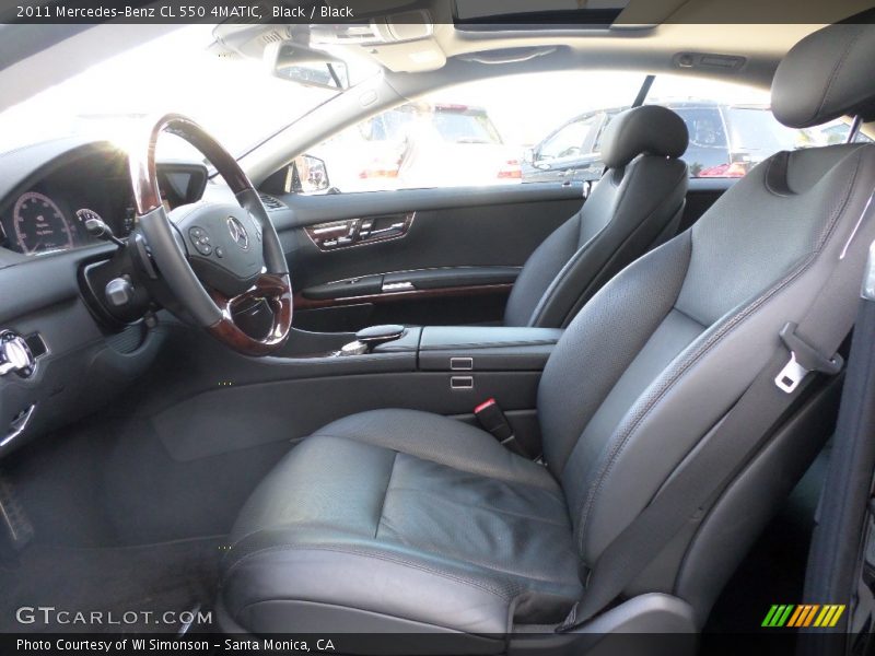 Black / Black 2011 Mercedes-Benz CL 550 4MATIC