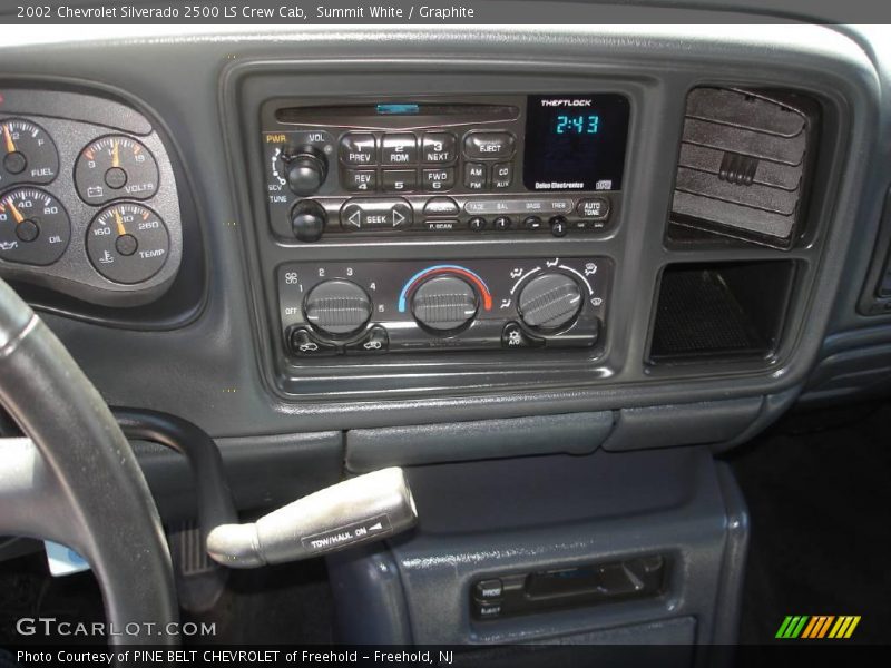 Summit White / Graphite 2002 Chevrolet Silverado 2500 LS Crew Cab