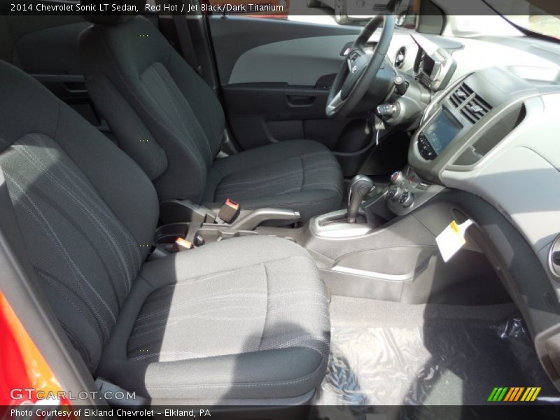 Red Hot / Jet Black/Dark Titanium 2014 Chevrolet Sonic LT Sedan