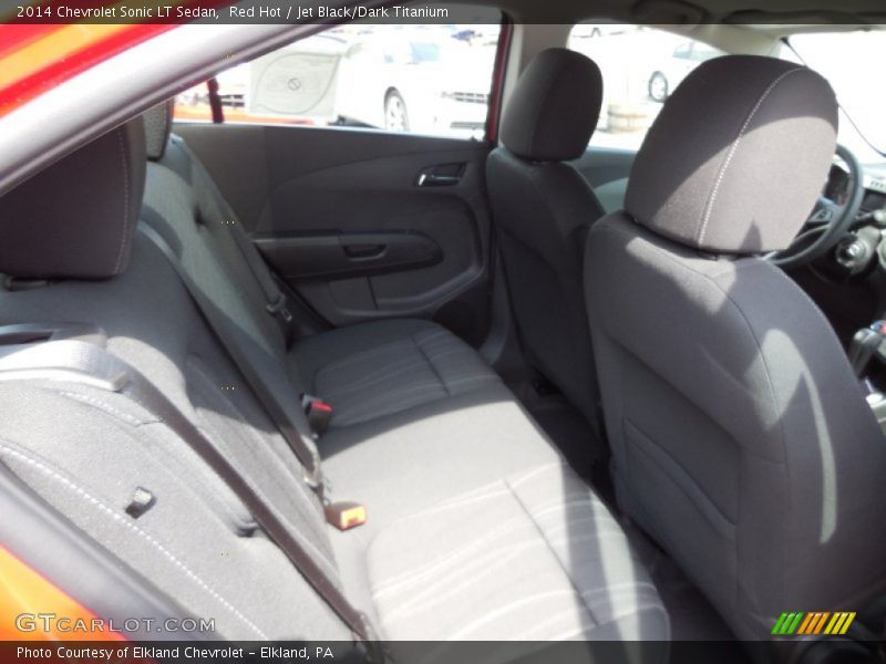 Red Hot / Jet Black/Dark Titanium 2014 Chevrolet Sonic LT Sedan