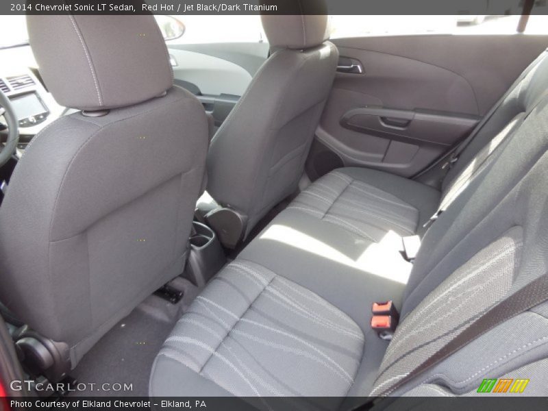 Red Hot / Jet Black/Dark Titanium 2014 Chevrolet Sonic LT Sedan