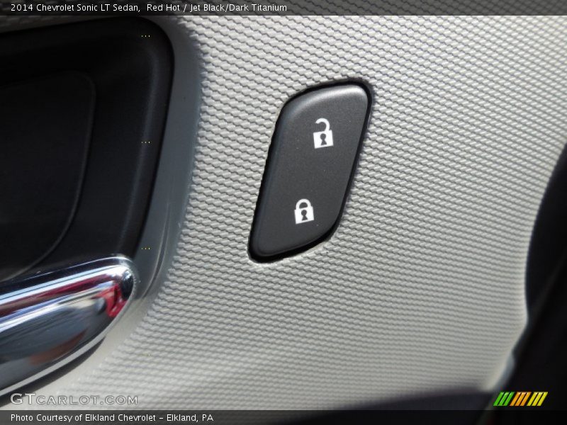 Red Hot / Jet Black/Dark Titanium 2014 Chevrolet Sonic LT Sedan