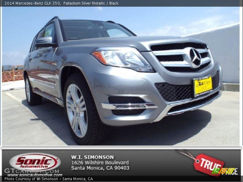 Palladium Silver Metallic / Black 2014 Mercedes-Benz GLK 350