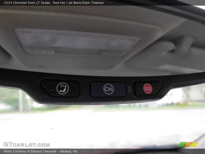 Red Hot / Jet Black/Dark Titanium 2014 Chevrolet Sonic LT Sedan