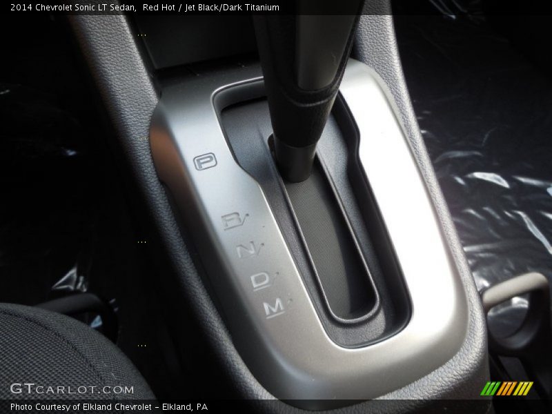 Red Hot / Jet Black/Dark Titanium 2014 Chevrolet Sonic LT Sedan