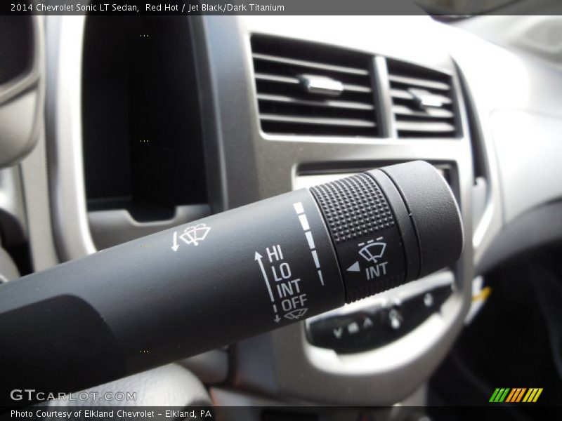 Red Hot / Jet Black/Dark Titanium 2014 Chevrolet Sonic LT Sedan