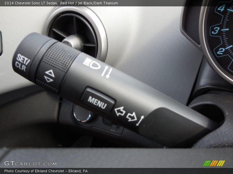 Red Hot / Jet Black/Dark Titanium 2014 Chevrolet Sonic LT Sedan