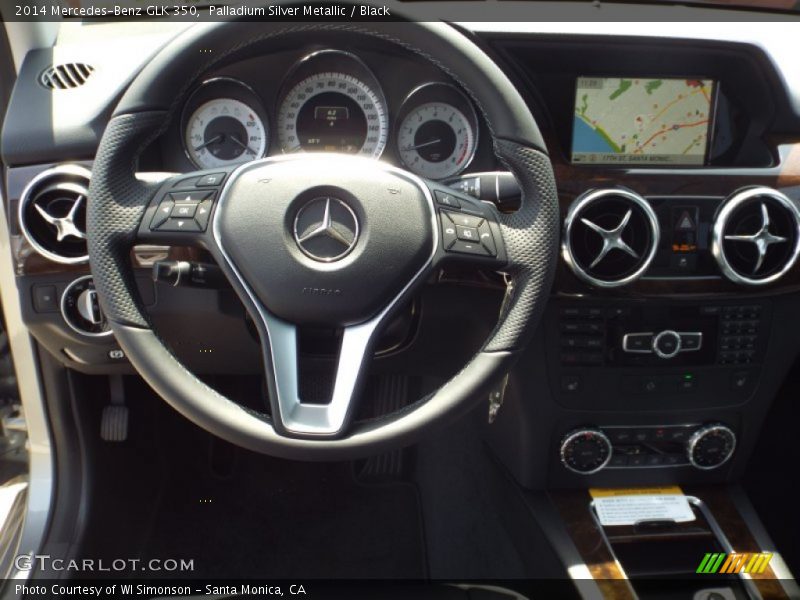 Palladium Silver Metallic / Black 2014 Mercedes-Benz GLK 350