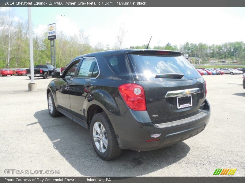 Ashen Gray Metallic / Light Titanium/Jet Black 2014 Chevrolet Equinox LS AWD