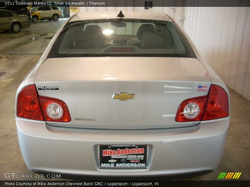 Silver Ice Metallic / Titanium 2012 Chevrolet Malibu LS