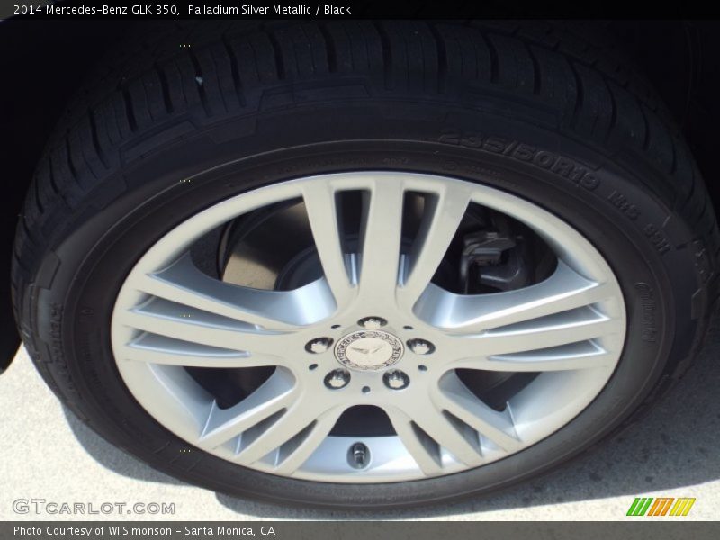 Palladium Silver Metallic / Black 2014 Mercedes-Benz GLK 350