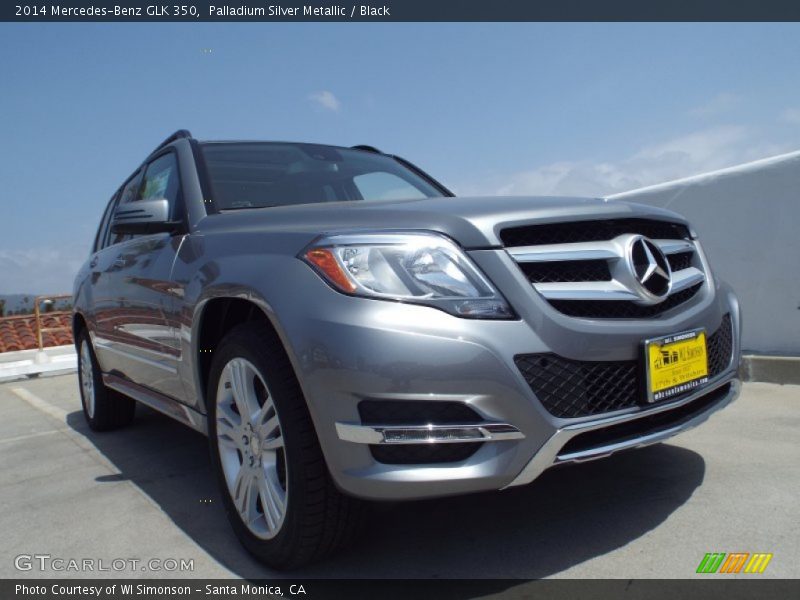 Palladium Silver Metallic / Black 2014 Mercedes-Benz GLK 350