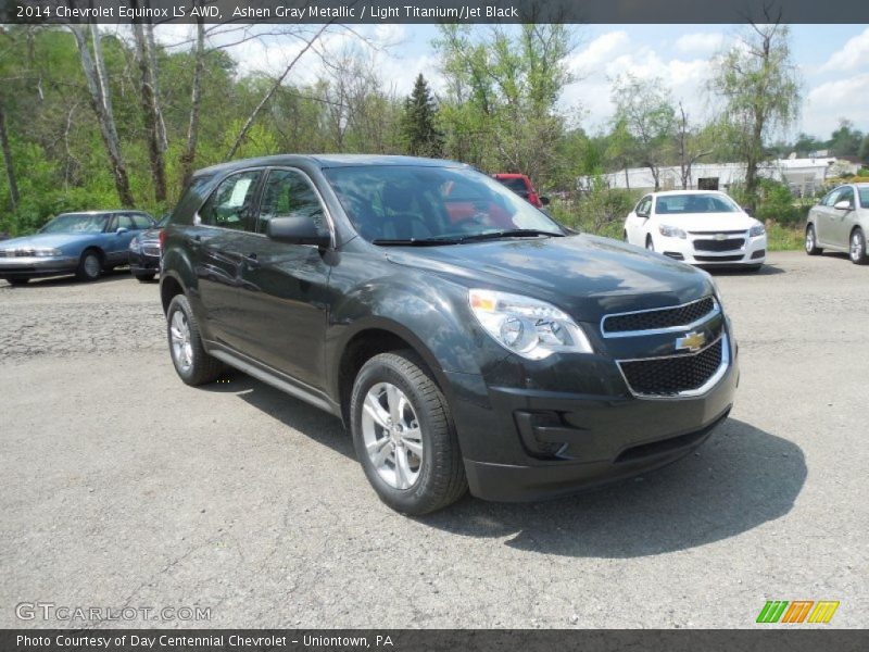 Ashen Gray Metallic / Light Titanium/Jet Black 2014 Chevrolet Equinox LS AWD