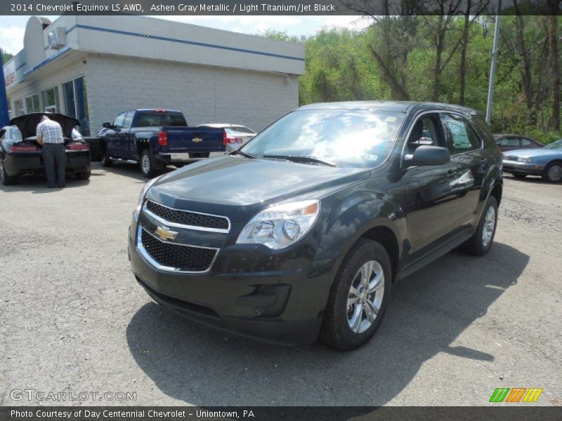 Ashen Gray Metallic / Light Titanium/Jet Black 2014 Chevrolet Equinox LS AWD