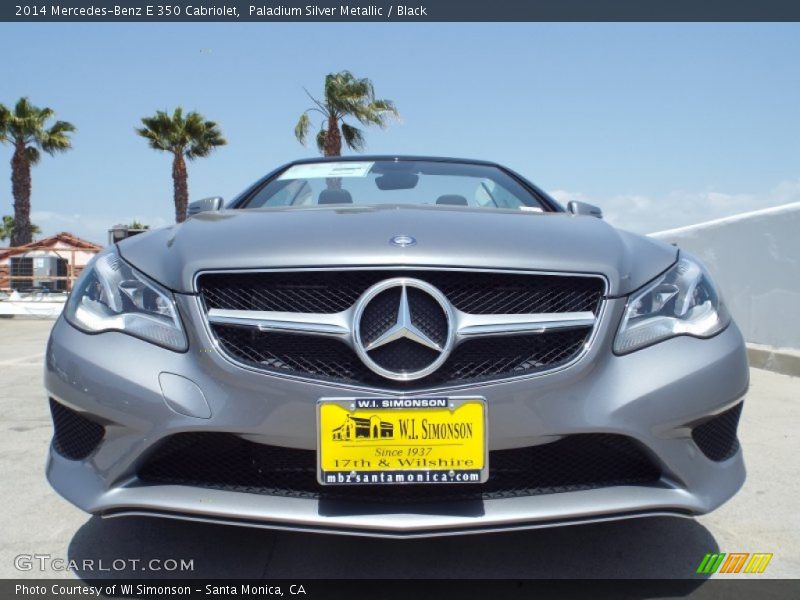 Paladium Silver Metallic / Black 2014 Mercedes-Benz E 350 Cabriolet