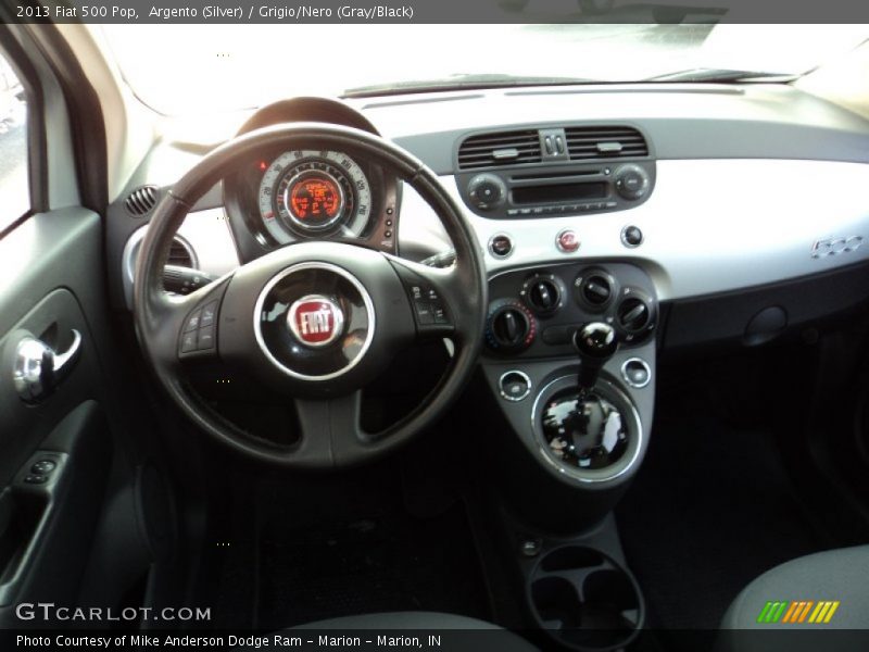 Argento (Silver) / Grigio/Nero (Gray/Black) 2013 Fiat 500 Pop