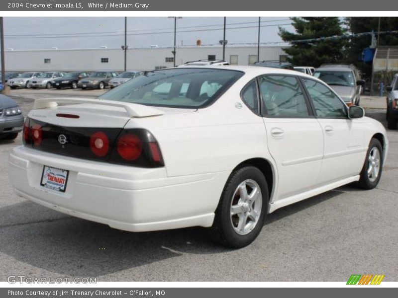 White / Medium Gray 2004 Chevrolet Impala LS