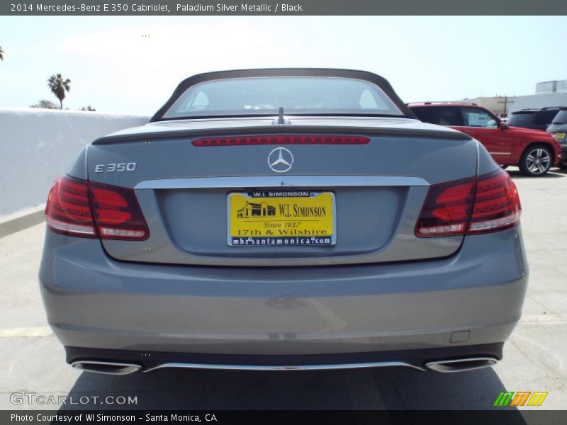 Paladium Silver Metallic / Black 2014 Mercedes-Benz E 350 Cabriolet