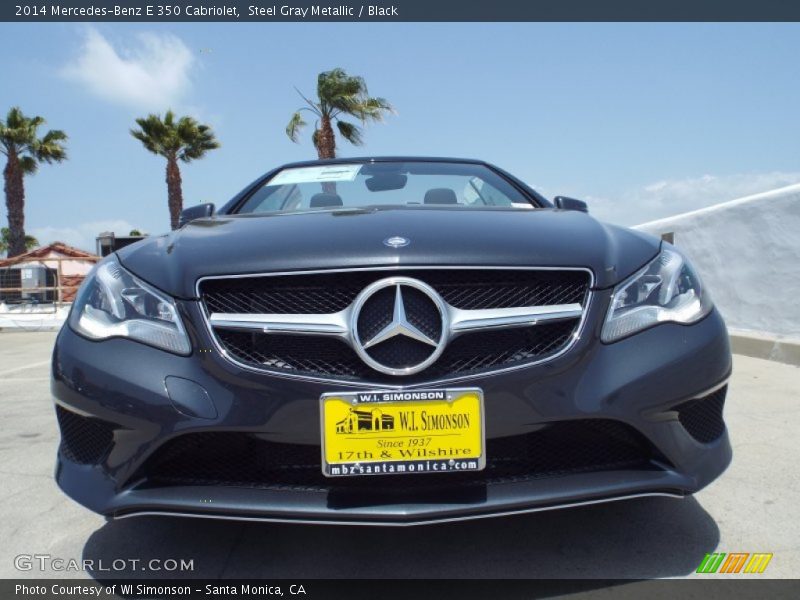 Steel Gray Metallic / Black 2014 Mercedes-Benz E 350 Cabriolet