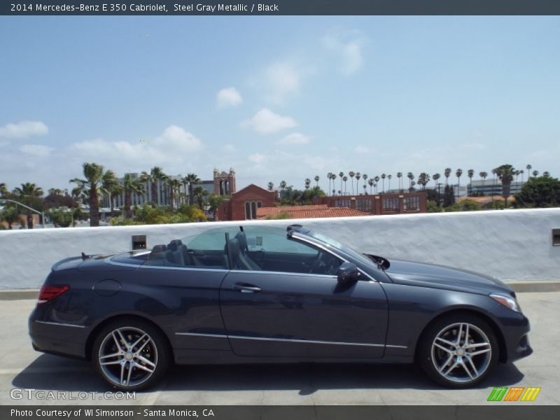 Steel Gray Metallic / Black 2014 Mercedes-Benz E 350 Cabriolet