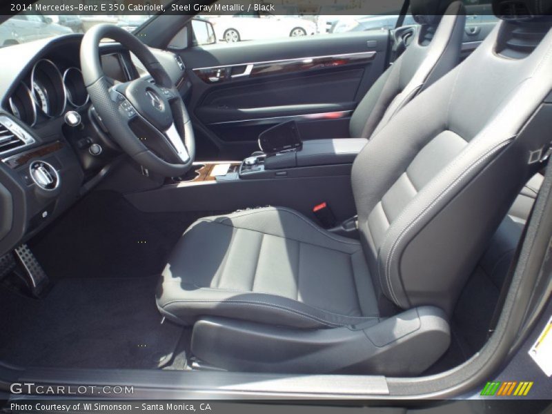 Steel Gray Metallic / Black 2014 Mercedes-Benz E 350 Cabriolet