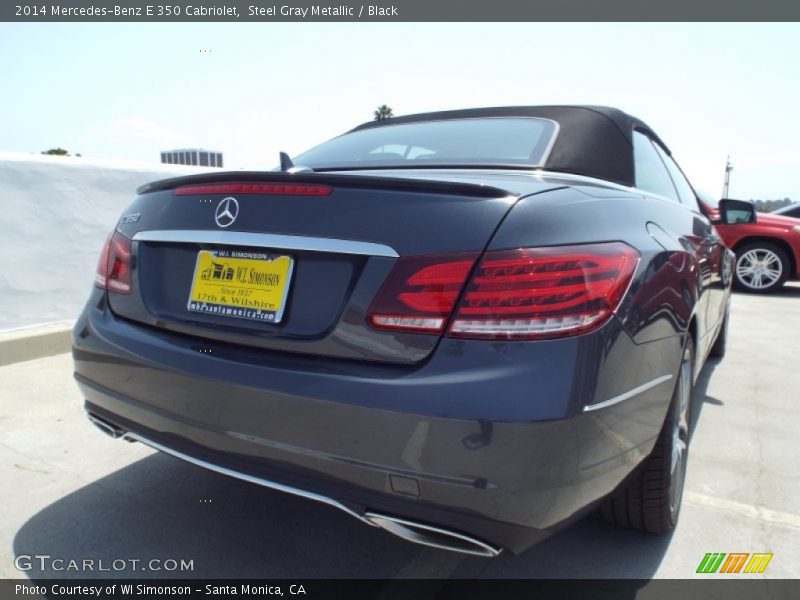 Steel Gray Metallic / Black 2014 Mercedes-Benz E 350 Cabriolet