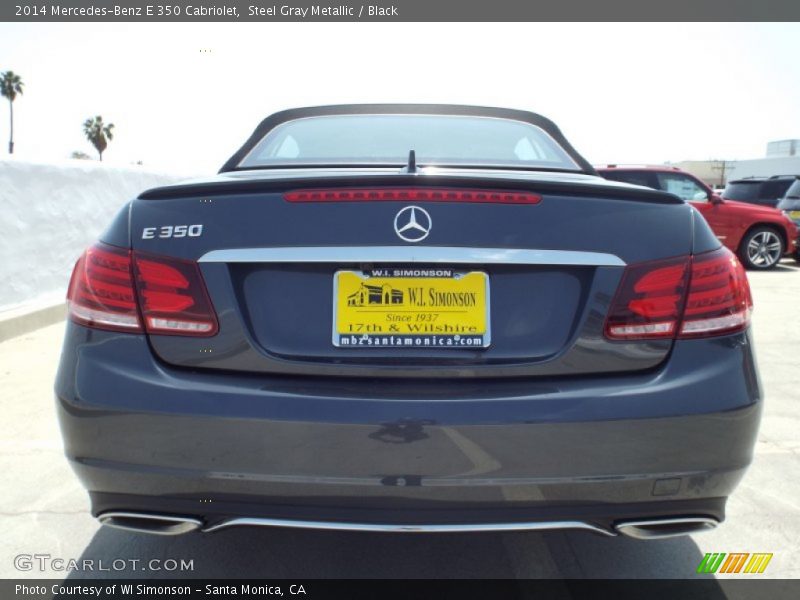 Steel Gray Metallic / Black 2014 Mercedes-Benz E 350 Cabriolet