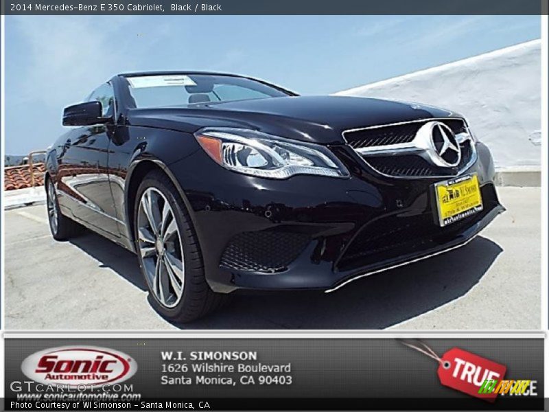 Black / Black 2014 Mercedes-Benz E 350 Cabriolet
