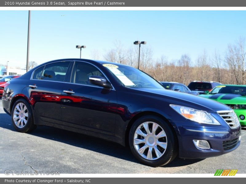 Sapphire Blue Pearl / Cashmere 2010 Hyundai Genesis 3.8 Sedan