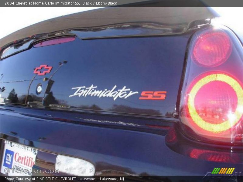Black / Ebony Black 2004 Chevrolet Monte Carlo Intimidator SS