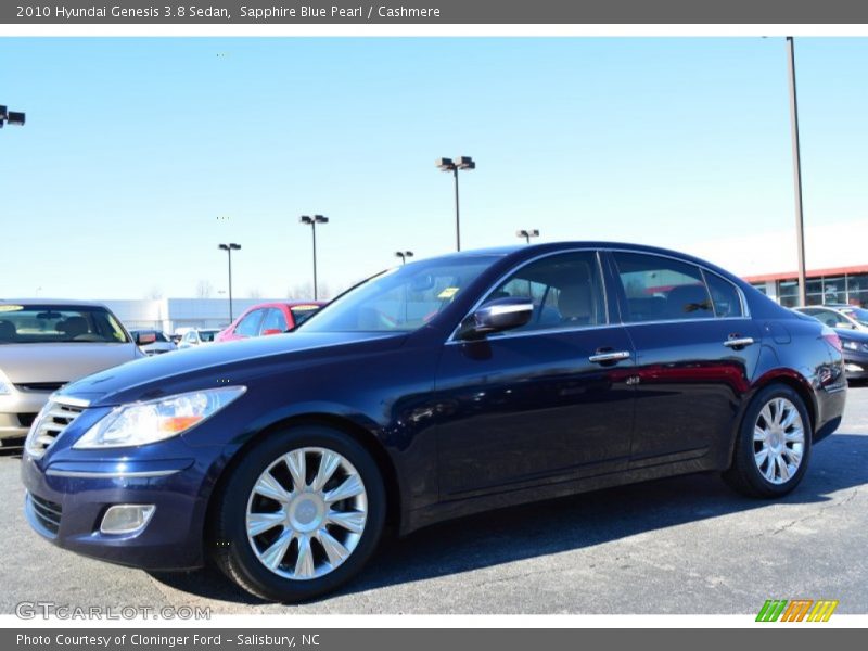 Sapphire Blue Pearl / Cashmere 2010 Hyundai Genesis 3.8 Sedan