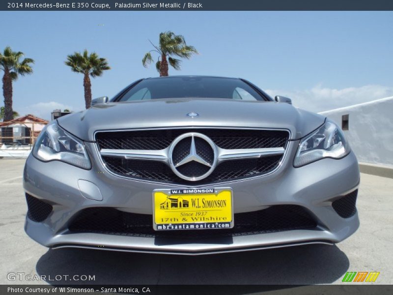 Paladium Silver Metallic / Black 2014 Mercedes-Benz E 350 Coupe