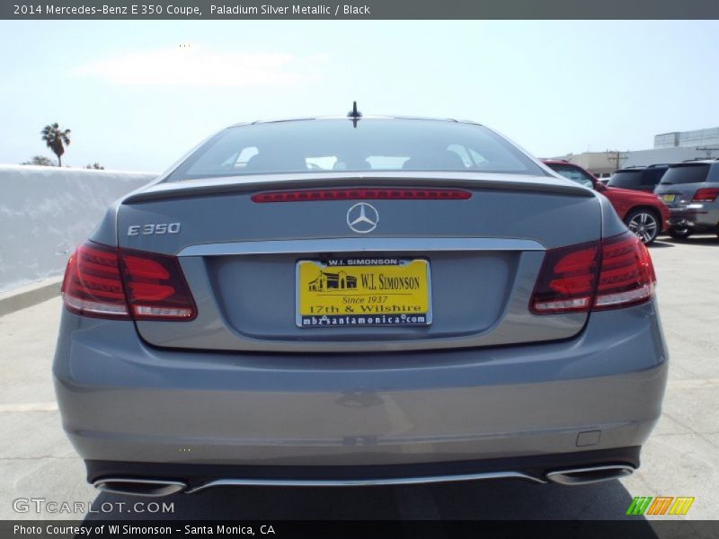Paladium Silver Metallic / Black 2014 Mercedes-Benz E 350 Coupe