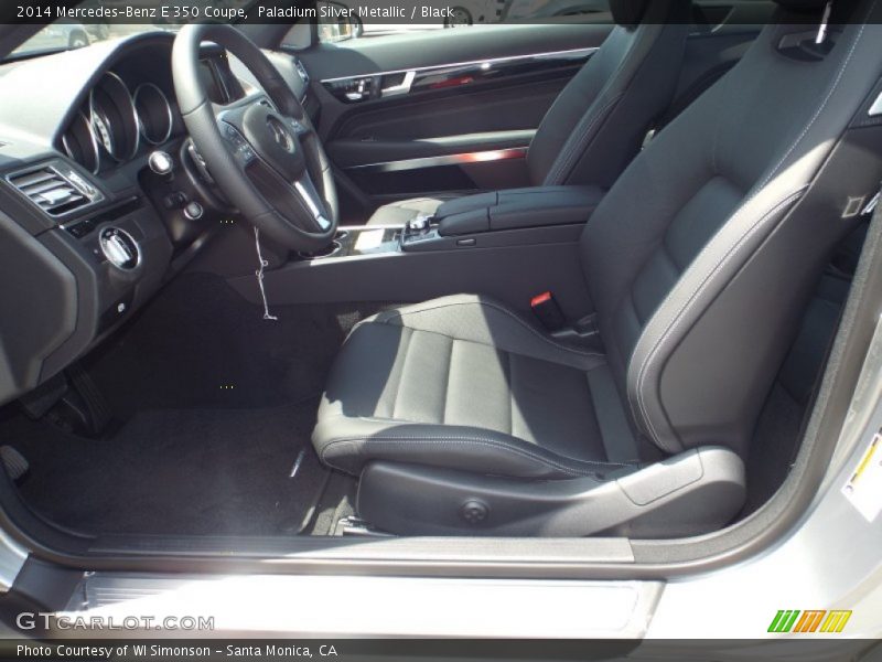 Paladium Silver Metallic / Black 2014 Mercedes-Benz E 350 Coupe