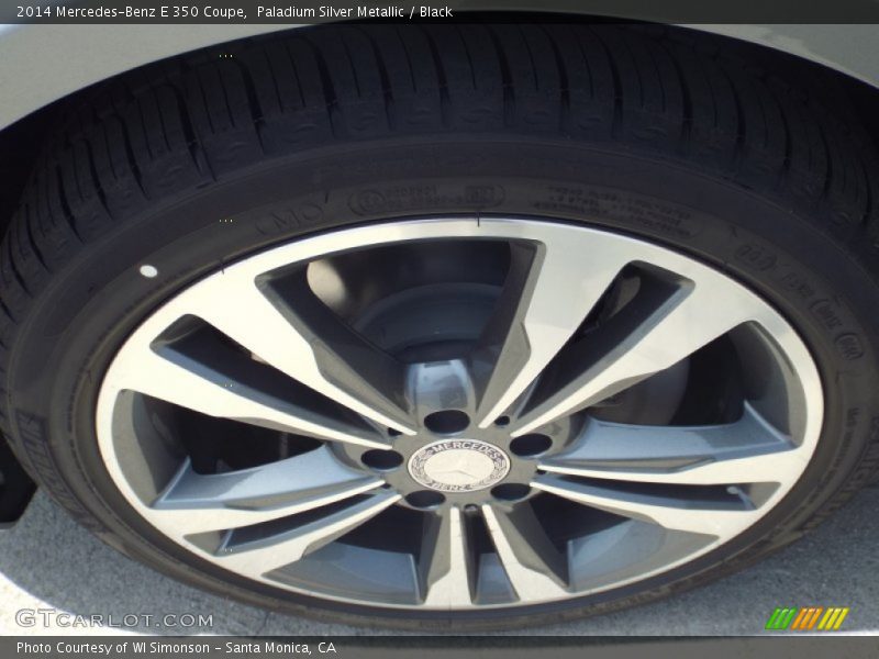 Paladium Silver Metallic / Black 2014 Mercedes-Benz E 350 Coupe
