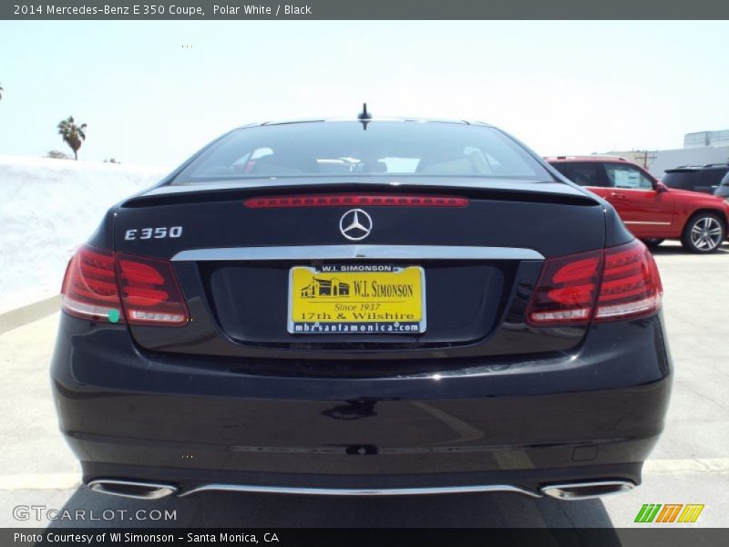 Polar White / Black 2014 Mercedes-Benz E 350 Coupe