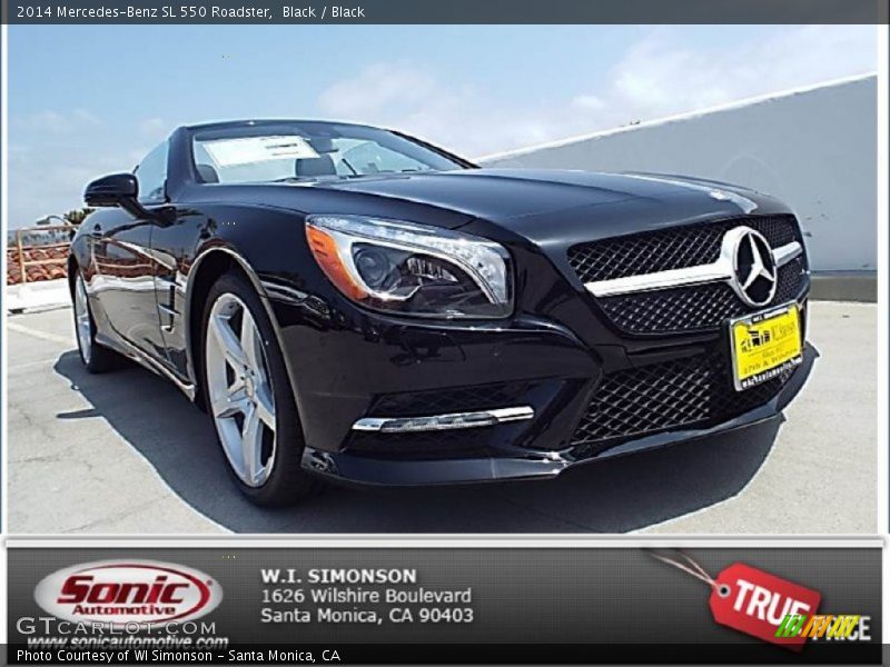 Black / Black 2014 Mercedes-Benz SL 550 Roadster