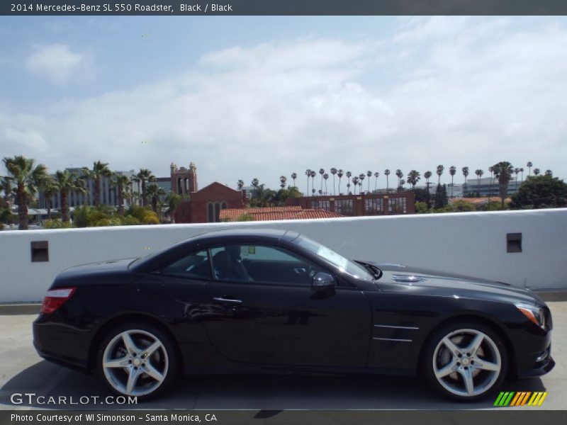 Black / Black 2014 Mercedes-Benz SL 550 Roadster