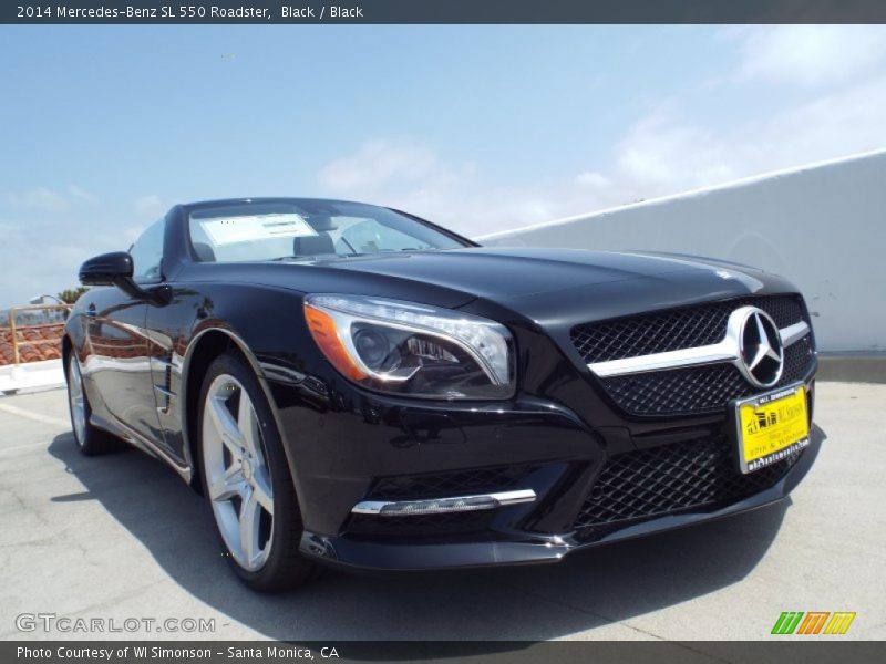 Black / Black 2014 Mercedes-Benz SL 550 Roadster