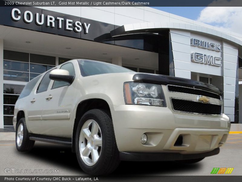 Gold Mist Metallic / Light Cashmere/Dark Cashmere 2009 Chevrolet Suburban LT