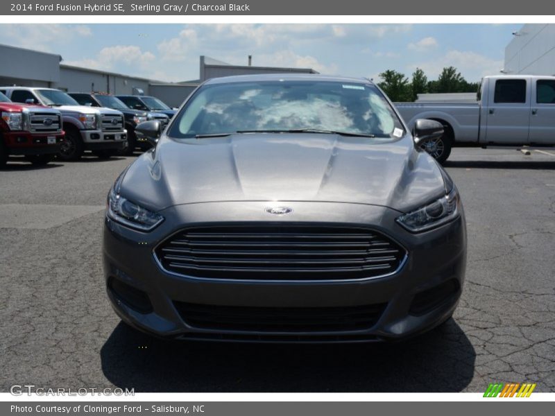 Sterling Gray / Charcoal Black 2014 Ford Fusion Hybrid SE