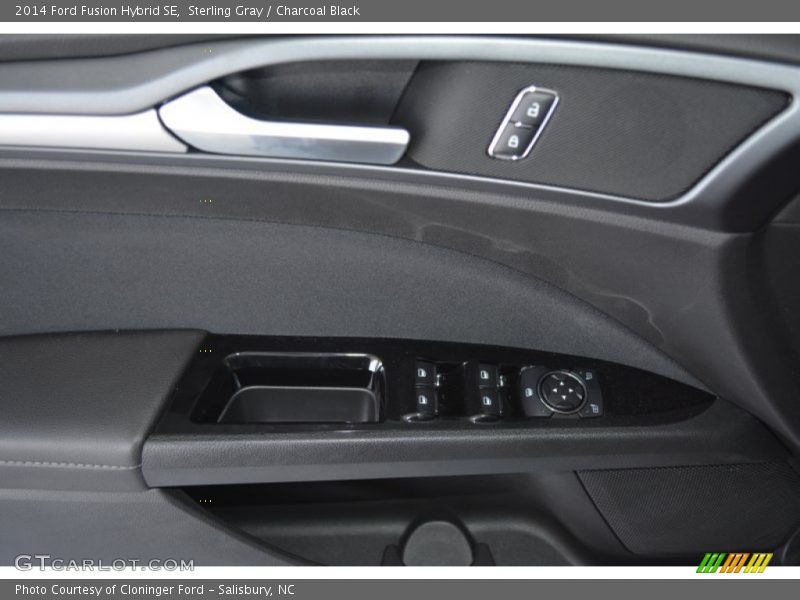 Sterling Gray / Charcoal Black 2014 Ford Fusion Hybrid SE