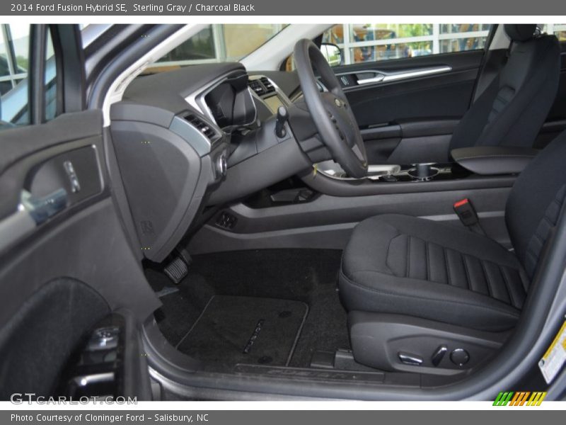 Sterling Gray / Charcoal Black 2014 Ford Fusion Hybrid SE