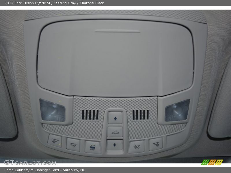 Sterling Gray / Charcoal Black 2014 Ford Fusion Hybrid SE