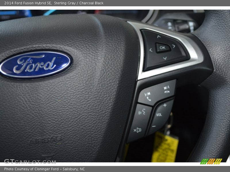 Sterling Gray / Charcoal Black 2014 Ford Fusion Hybrid SE