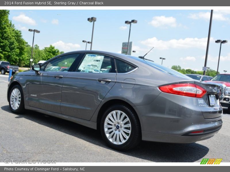 Sterling Gray / Charcoal Black 2014 Ford Fusion Hybrid SE