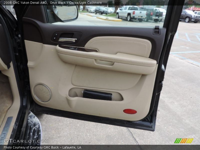 Onyx Black / Cocoa/Light Cashmere 2008 GMC Yukon Denali AWD