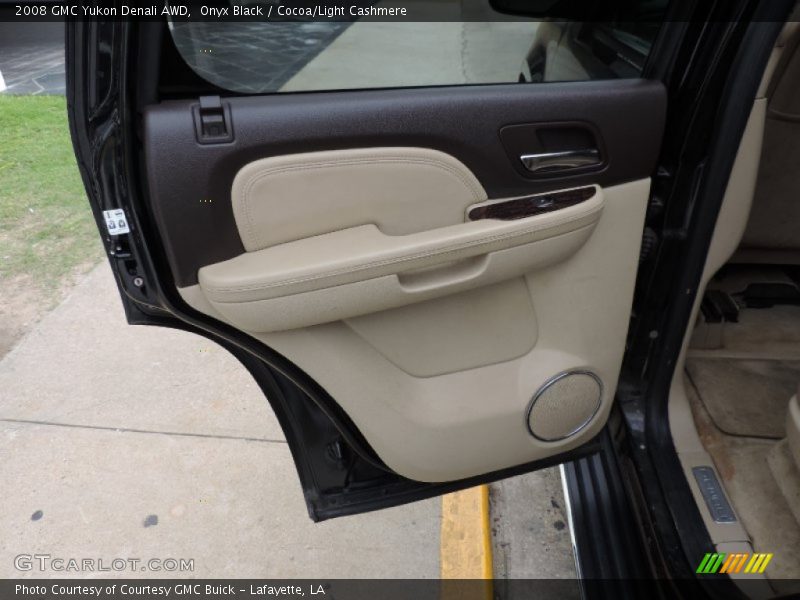 Onyx Black / Cocoa/Light Cashmere 2008 GMC Yukon Denali AWD