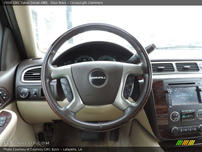 Onyx Black / Cocoa/Light Cashmere 2008 GMC Yukon Denali AWD