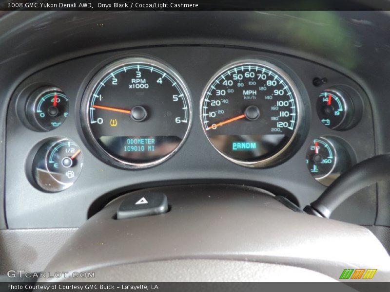 Onyx Black / Cocoa/Light Cashmere 2008 GMC Yukon Denali AWD